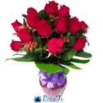 Florero Rosas Amor,